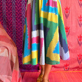 Elements Aurora Flared Ikat Skirt - Galaxy