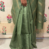 Sequinned matka organza saree