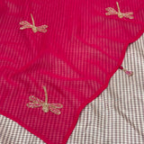 Mishrita Embroidered Colour Block Chiffon Saree