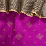 Ranya checked organza korvai kanchipuram silk saree