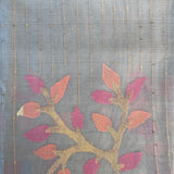 Sequinned handwoven organza saree