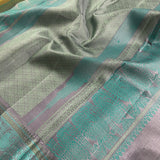 Kimaya swan and paisley silk saree