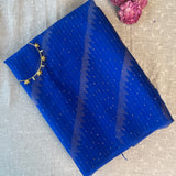 Sequinned matka organza saree