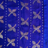 Sequinned floral matka organza saree