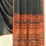 Kalpataru Floral Kalamkari Silk Saree - Terracotta