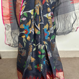 Ponduru Khadi Handwoven Saree - Grey