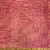 Maya Rosebud Tussar Saree - Pastel Green