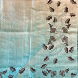 Ombre tussar handpainted saree