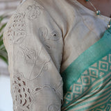 Beige heather blouse