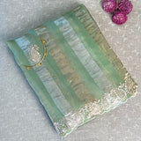 Organza pitai work saree