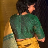 Sumangala Haathee Kanchi Silk Saree - Gold