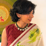 Anagha Kutch Embroidered Kanchi Silk Saree