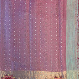Sequinned kutch embroidered organza saree