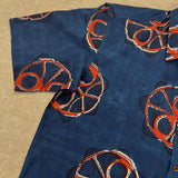 Blue Circular Mask Men's Shirt