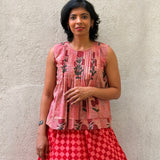 Zephyr Scarlet Skirt Set