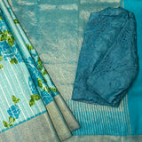 Mila Blue Gelato Kanchipuram Silk Saree