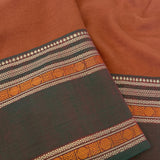 Mishrita Twin Border Chiffon Saree - Brown