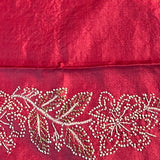 Tussar hand embroidered saree