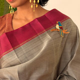 Brooches - Parakeet on the Branch