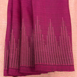 Kalpataru Ganesha Kalamkari Silk Saree - Pink and Violet