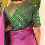 Jwala Silk Blouse - Green
