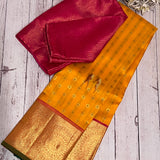 Sumangala Yellow Kanchipuram Silk Saree