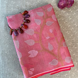 Organza handwoven jamdani saree