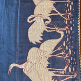 Tussar applique saree