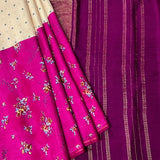 Mila Orchid Half and Half Kanchipuram Silk Saree