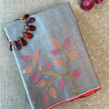 Sequinned handwoven organza saree