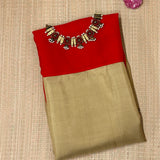 Mishrita Colour Blocked Chiffon Saree