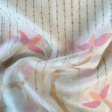 Organza handwoven jamdani saree