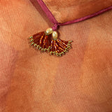 Mishrita Organza Flip Saree - Orange