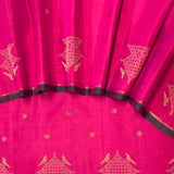Vera Perching Parakeets Kanchipuram Silk Saree - Fuchsia