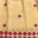 Tuhina Yellow Kutch Embroidery Organza Saree