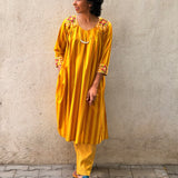 Zephyr Line Play Embroidered Kurta