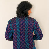 Elements Blueway Reversible Ikat Jacket - Navy