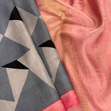 Mila triangles kanchipuram silk saree