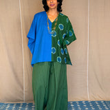 Elements Prairie Flared Striped Pants - Grass