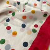 Nisha Retro Dots Organza Saree