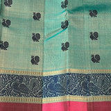 Kimaya peacock border silk saree