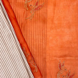 Mishrita Embroidered Colour Block Organza Saree