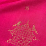 Vera Perching Parakeets Kanchipuram Silk Saree - Fuchsia