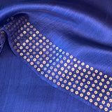 Sequinned matka silk saree