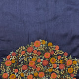 Tussar multicoloured hand embroidered blouse piece