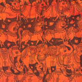 Kalpataru Kalamkari Silk Saree - Purple