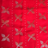 Sequinned floral matka organza saree