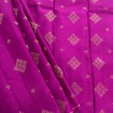 Ranya checked organza korvai kanchipuram silk saree