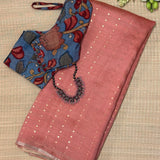 Silk Sequinned Saree