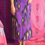 Elements Lightning Strike Ikat Skirt - Twilight